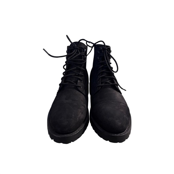 Thursday Boot Co Captain Matte Black Rugged Resilient Leather Lace Up Boots 8.5 main image 9